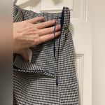 Sadie and Sage  Black Navy & White Gingham A-Line High Waisted Mini Skirt Photo 5