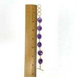 Sterling Silver  bracelets, 18K gold overlay and semiprecious stones/Amethyst Photo 10