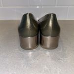 Anne Klein Anne‎ Klein Metallic Mocha Brown Patent Leather Low Heels Shoes Hallie 5.5 M NEW Photo 2