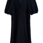 Free People Size Small Black Lace Sweater Dress Puff Sleeve Excellent Condition Photo 0