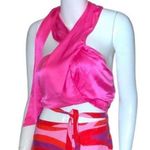 ZARA pink satin Halter Top Medium Photo 2