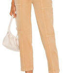 JONATHAN SIMKHAI Henley Tie Waist Pants in Tan Size 28 Photo 0