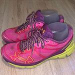 Under Armour Vent Bandit Charged neon colored athletic sneakers Photo 0