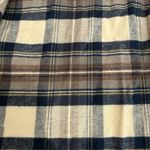 LL Bean Blue Ivory Scotch Plaid Zip Up Flannel Hoodie Pockets Shirt XL PETITE Size undefined Photo 12