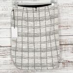 NEW Prose & Poetry Boucle Ecru & Black High Low Skirt, NWT Small, MSRP $200 Photo 2