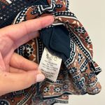 SEA NY Paisley Printed Silk Blend Tank Blouse size 2 Blue Photo 2
