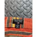 Vintage Polo Jeans Ralph Lauren Western Aztec Long Wrap Skirt Cotton WOmens 12 Orange Photo 3