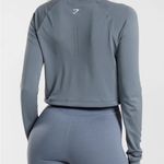 Gymshark Sweat Seamless Long Sleeve Crop Top- Gray Photo 1