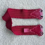 Retro Red ~3" Wide ~27” Long Stretch Elastic Cinch Waist Belt Photo 2