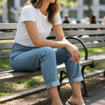 Anthropologie  Tan and White Leopard Slide Sandals Photo 0