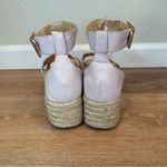 Lulus Suede Powder Blush Espadrille Sandals Photo 8