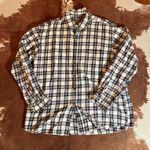 Schmidt Men's black and white plaid button   size XL The brand is rubbed off but I was thinking it was   Photo 0
