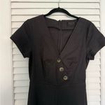 Urban Outfitters  Black Button-Front Jumpsuit Photo 2