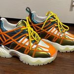 💖 Anthony Wang Acerola 01 Multicolor Chunky Sneakers Orange Size 8.5 Photo 2