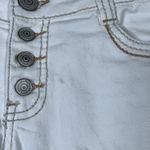 Almost Famous  Skinny White Jeans Tan Stitching Size 5 EUC #DS-1646 Photo 6