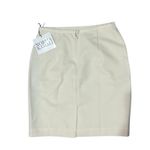 Norma Kamali  Women’s Wool Skirt Pencil Ivory Size 8 NWT Photo 7