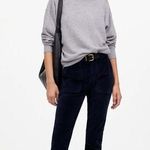 Madewell NWT Slim Straight Utility Pant Garment Dye Corduroy Classic Navy Blue Photo 0