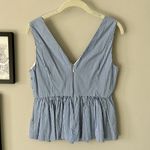 J.Crew NWOT Striped Sleeveless Peplum Top: Size 4 Photo 2