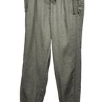 Michael Stars  100% Linen Jogger Pants Sz S Olive Green Coastal Pull On Lagenlook Photo 0