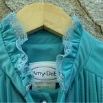 Vintage 70s Western Prairie Dress Blue Size M Photo 2