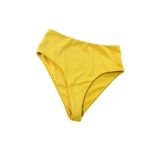 Mustard Yellow womens size medium one shoulder strap high waisted cheeky bikini​ Photo 1