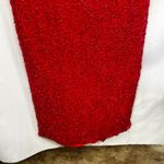 VTG Showtime Size 14 Dress Red Beaded 80s Formal Gown Evening Open Back Slit E Photo 12