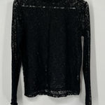ZARA  Floral L Lace Sheer LS Blouse Sexy Holiday Fairy Goth Whimsical Witchy Photo 0