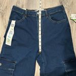 Tinseltown NWT  Cargo Wide Leg Jeans Blue Denim Elastic Waist Juniors Size 3/26” Photo 4