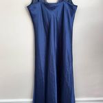 Victoria's Secret Victoria’s Secret blue maxi slip nightgown dress lace vintage y2k gold label L Photo 1