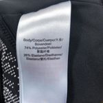 DKNY Black Pixel Palm Print Workout Bra Crop Top Photo 5