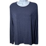 Neiman Marcus Majestic Paris for  Super Soft Touch Blue Stripe Lounge Capsule S Photo 2