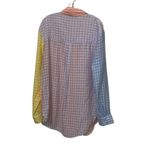 English Factory Pastel Striped Colorblock Button Up Shirt Womens Size Small Photo 4