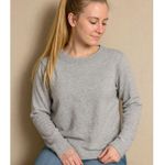 Women's J.Crew Gray Teddie Crew Neck Sweater Size L Size L Photo 0