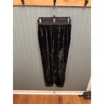Cinq A Sept Womens Velvet Black Pants Sz Small Joggers Trousers Rayon Silk Photo 1