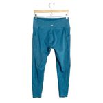 prAna  Becksa 7/8 Mirage Heather Teal High Rise Ribbed Yoga Leggings Photo 5