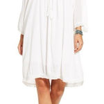 Ariat  Womens Caliente White Shift Dress‎ Shoulder Cutout Lace Trim size Small Photo 0