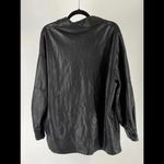 ASOS  Design Black Faux Leather Shirt Jacket - Size US 6 Photo 5