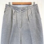Saks 5th Avenue VINTAGE Saks Fifth Avenue Womens 14 Pure New Wool Dress Slacks Gray Pleated Photo 5