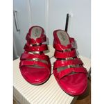 Euro Soft Women's Red Strappy Wedge Sandals Size 10M‎ Casual Summer Photo 1