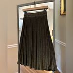 None Elegant Pleated Antique Bronze MIDI Pleated‎ Skirt Size Medium Photo 1