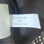 J.Crew Black Polka Dot Long Sleeve Dress with ruffle and metallic accents XXS Photo 5