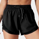 Halara NWT  Black Mesh Lined Running Shorts Small Photo 0