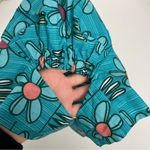 Harmony Scrub Hat Floral Lightweight Elastic Band Retro Boho Cotton Green USA Photo 9