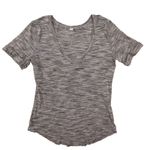 Lululemon Love Tee II Shirt Color Space Dye White Black Size 2 W3MDPS V Photo 0