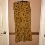 Listicle  Animal Cheetah Print Dot Wide Leg Pull on Pants brown size‎ small Photo 1