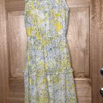 Monteau  women’s boho Yellow and Gray Floral Midi Dress size S Photo 0