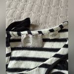 Anthropologie  Short Sleeve Scoop Neck‎ Dress Black White Embroidery Size XS Photo 5