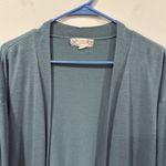 Pink republic  Teal Open Front Cardigan Knit Size XL EUC Photo 1