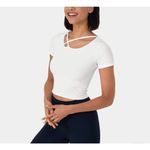 Halara Short Sleeve Crisscross Cut Out Cropped Yoga Sports Top Photo 9