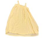 Stars Above  Butter Yellow Cotton Gauze Boho Oversized Beach Dress size M Photo 4